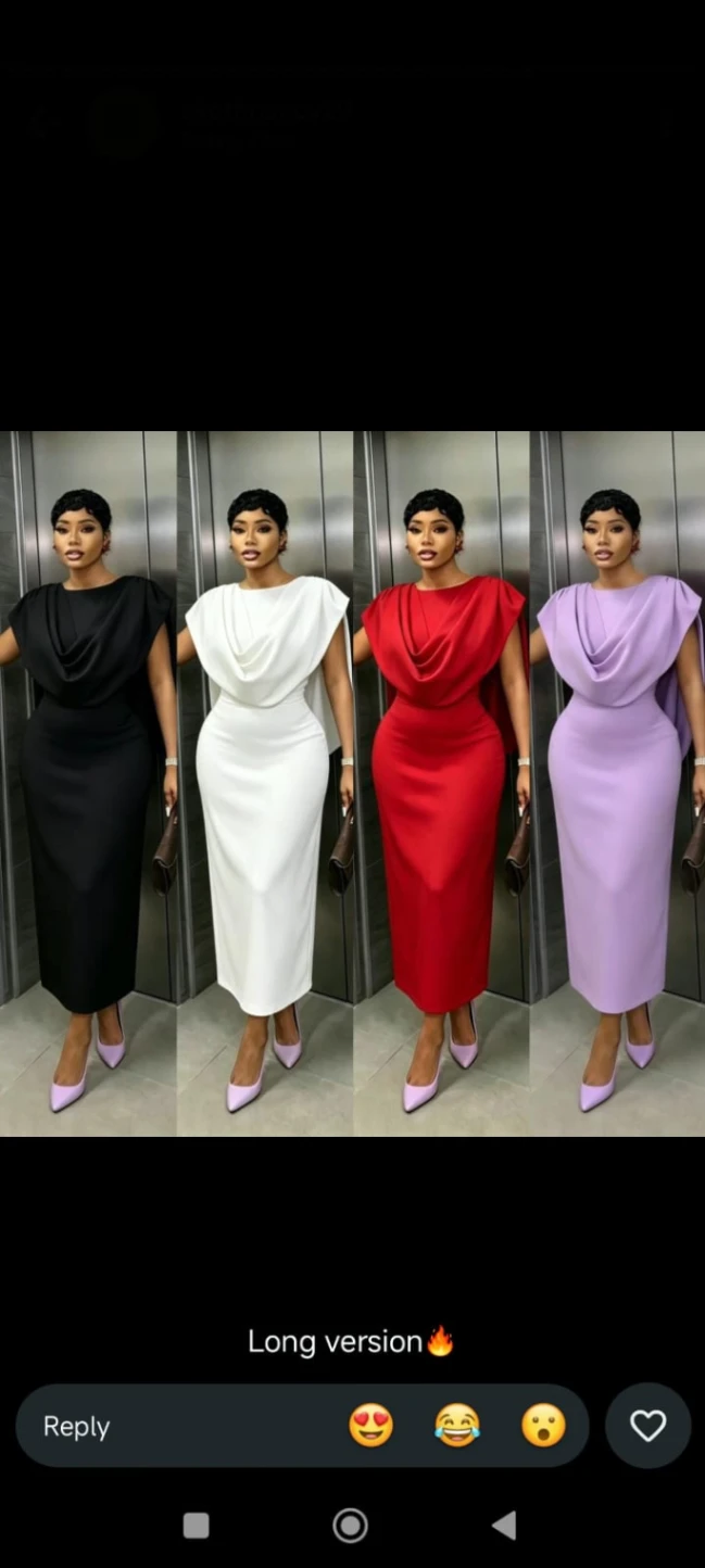 Cowl Neck Draped Midi Dress