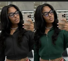 cropped zip up hoodie set