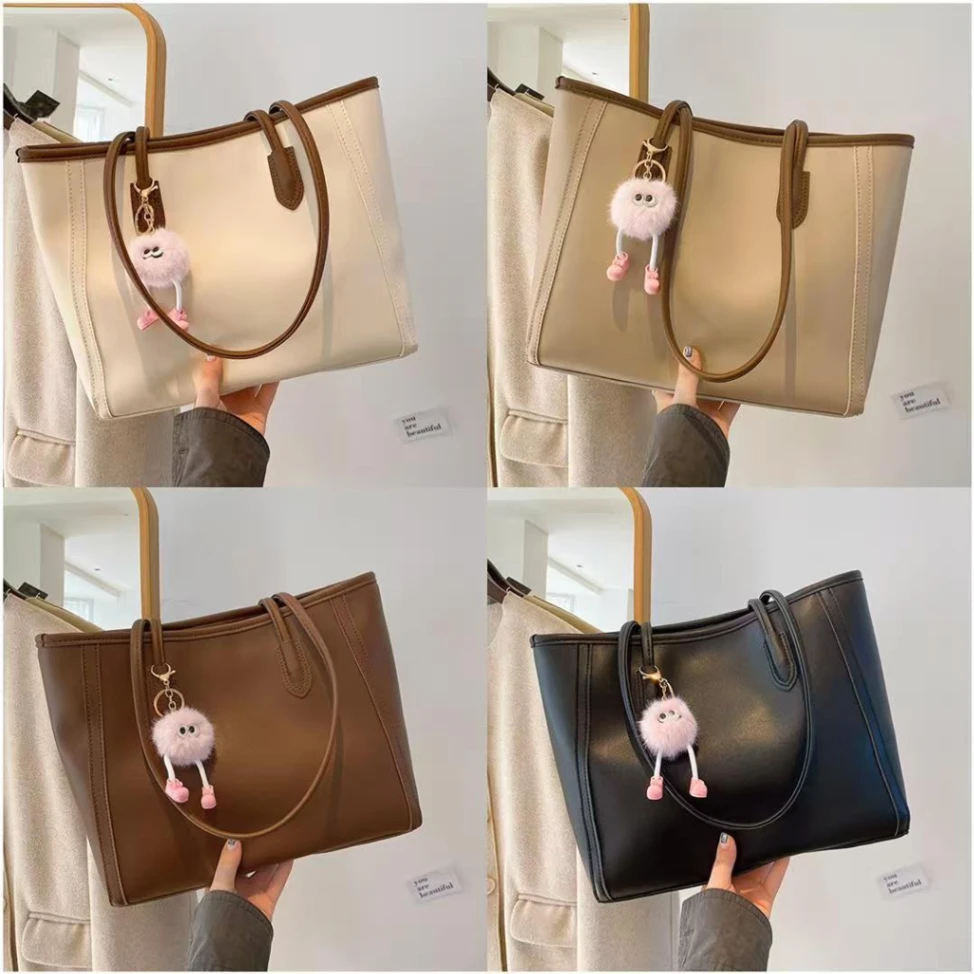 Cute Furry Monster Charm Tote Bag