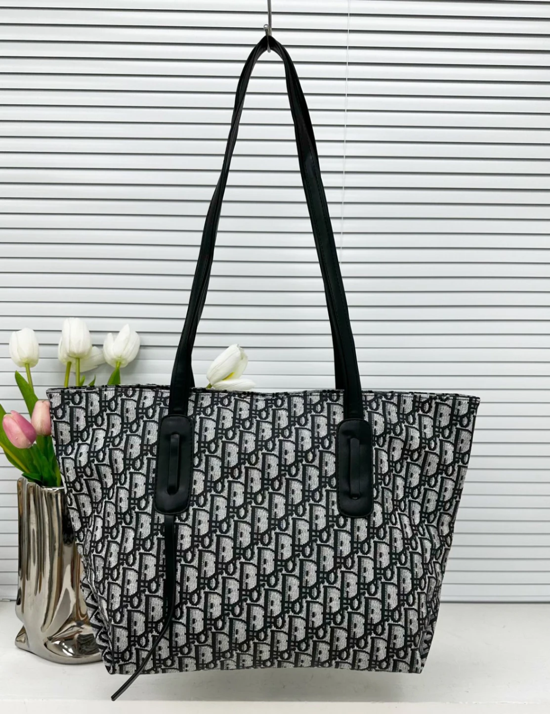 Womens Designer Inspired Patterned Shoulder Tote Bags